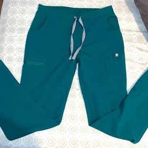 XS hunter green Figs scrub bottoms